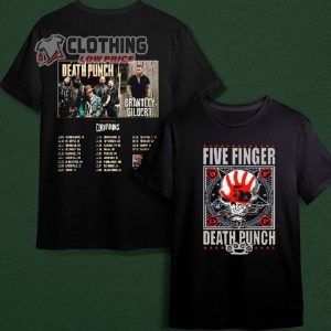 Five Finger Death Punch And Brantley Gilbert US FALL Arena Tour Merch, 5FDP Tour 2022 T-Shirt