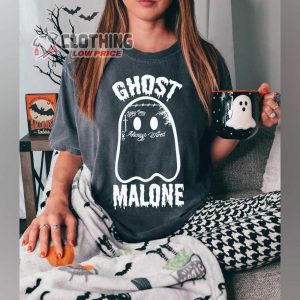 Ghost Malone Shirt Post Malone Ghost adventures Tatoo Halloween Costumes Shirt 1