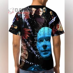 Hellraiser Pinhead Butterball Cenobite Female Cenobite Movie Characters 3D T-Shirt All Over Printed