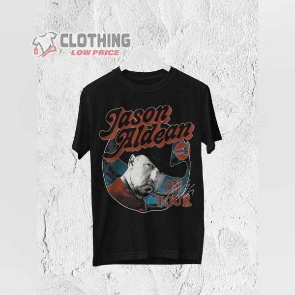 Jason Aldean Rock N Roll Cowboy Tour Merch, Jason Aldean Claim To Fame Logan T-Shirt