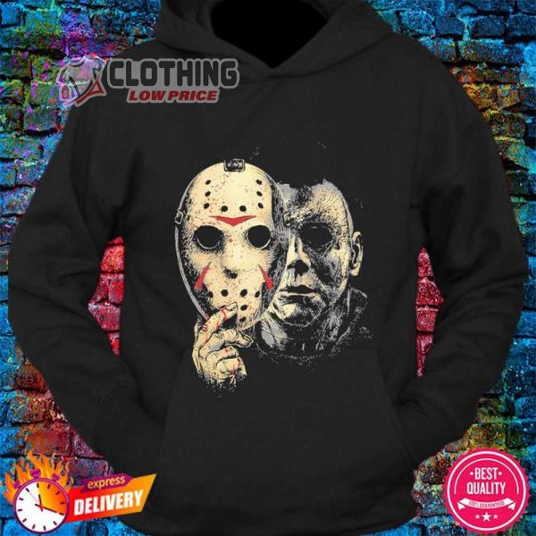 Jason And Michael Myers The Same Person Michael Myers Unmasked Jason Face Halloween Kill T-Shirt
