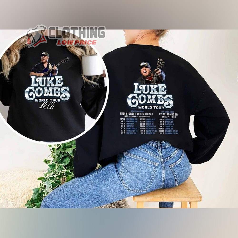 luke combs tour tshirt