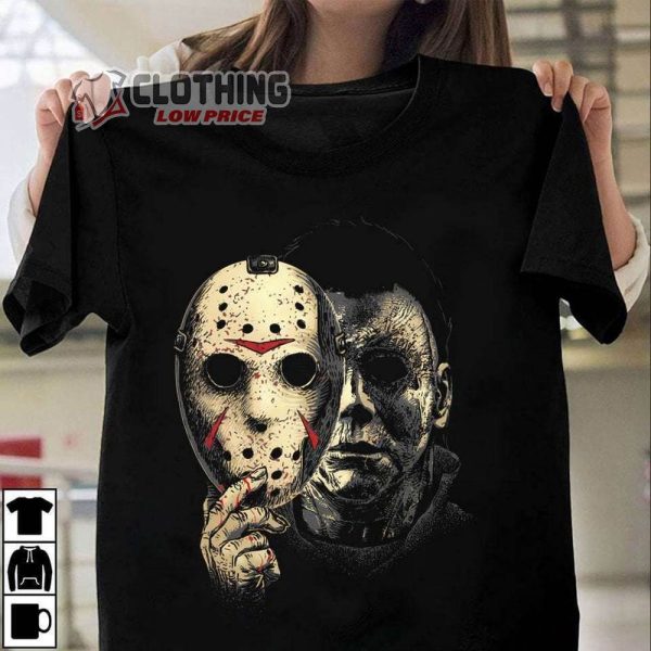 Michael Myers T Shirt Jason Voorhees Mask Halloween T Shirt