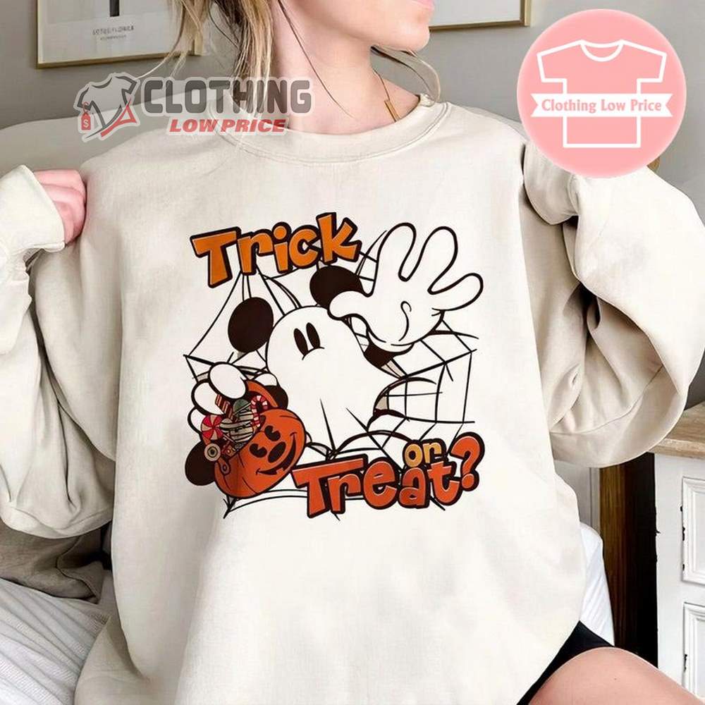 Mickey Mouse Boo Trick Or Treat T-Shirt