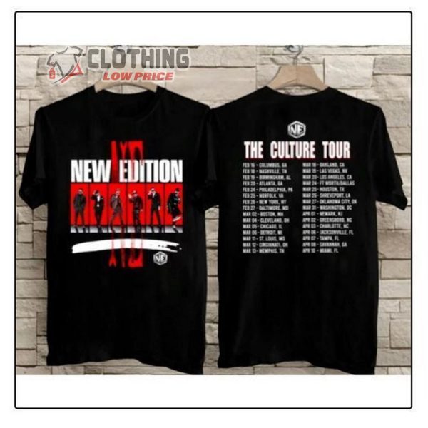 New Edition Tour 2022 Merch, New Edition The Culture Tour 2022 Dates T-Shirt