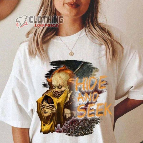 Pennywise Hide And See It Horror Movie Shirt, Jojo Siwa Pennywise Balloon Lamp Halloween T-Shirt