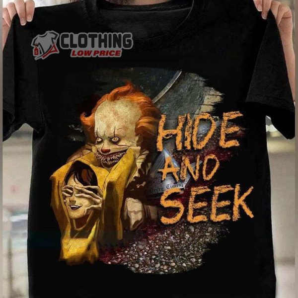 Pennywise Hide And See It Horror Movie Shirt, Jojo Siwa Pennywise Balloon Lamp Halloween T-Shirt