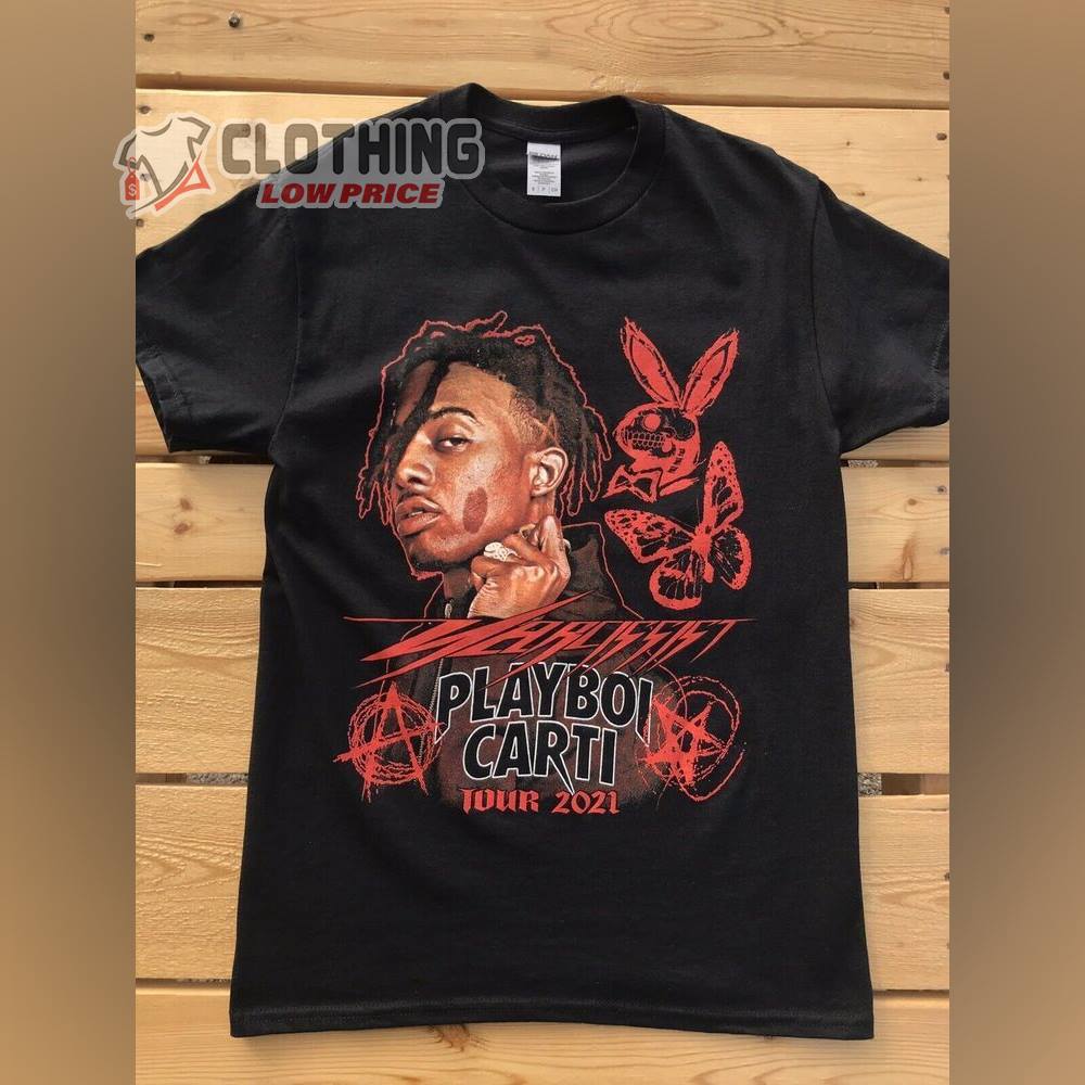 Playboi Carti Narcissist Tour 2021 Merch, Playboi Carti New Tattoo