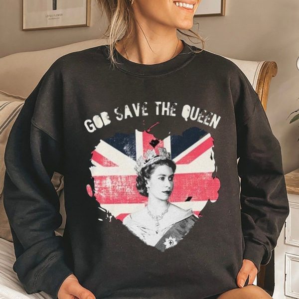 Queen Elizabeth God Save The Queen Shirt, Queen Of England Since 1952 Rip T-Shirt