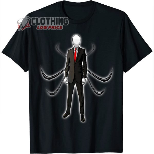 Slenderman Merch Halloween Horror T-Shirt