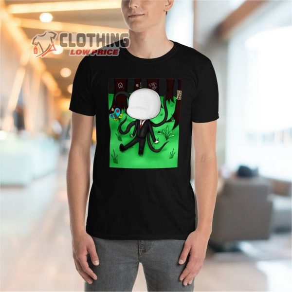 Slenderman Shirt Halloween Horror Night Creepy Pasta T-Shirt