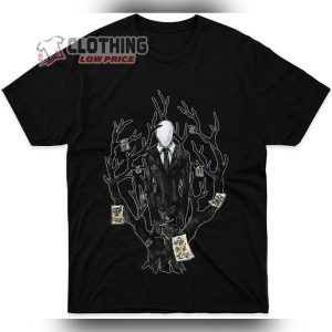 Slenderman Shirt Halloween On The Tree Slenderman T-Shirt New