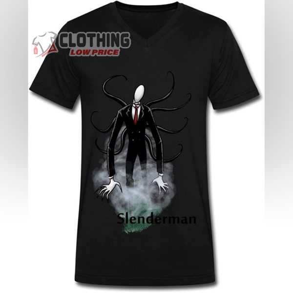 Slenderman Shirt Halloween Soulya Men’s Slenderman T-Shirt