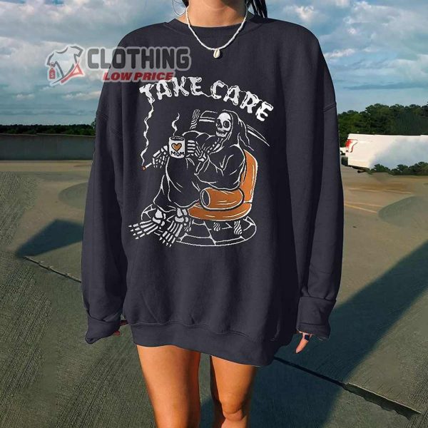 Take Care Day Of The Death Merch Halloween Horror Night 2022 Hoodie