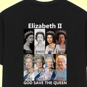 The Death of Queen Elizabeth II Shirt Queen Elizabeth II Biography T-Shirt