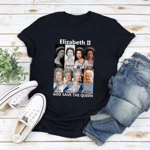 The Death of Queen Elizabeth II Shirt Queen Elizabeth II Biography T-Shirt