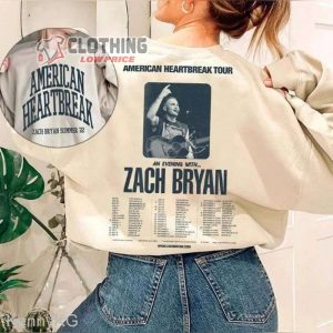 Zach Bryan American Heartbreak Tour Merch Zach Bryan Detroit Hoodie T-Shirt