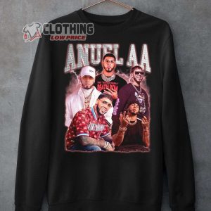 Anuel Aa Rapper HipHop Tuor Merch Legends Never Die World Tour T shirt 2