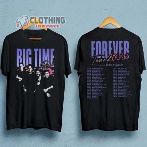 Big Time Rush Forever Tour 2022 Setlist Merch, Big Time Rush Concert Paralyzed Lyrics T-shirt