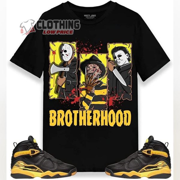 Brotherhood Jason and Michael Myers Freddy Krueger Halloween Horror Shirt 1
