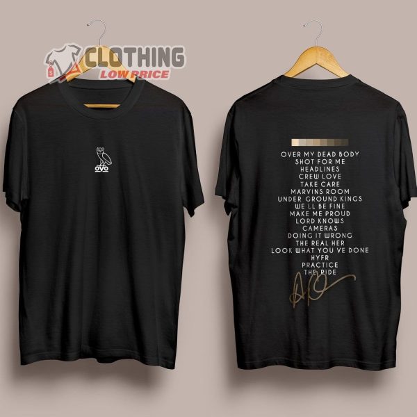 Drake Rapper Merch, Drake Rapper Songs Shirt, Drake Rapper Setlist Tour T-Shirt