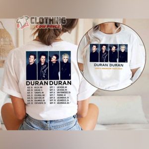 Duran Duran Tour Merch 2022 Duran Duran Concert Tour 2022 2023 Las Vegas Highland T Shirt 2