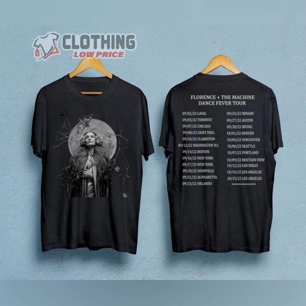 Florence And The Machine Dance Fever Tour Shirt, Gothic Moth Florence And The Machine Tour 2022 Merch