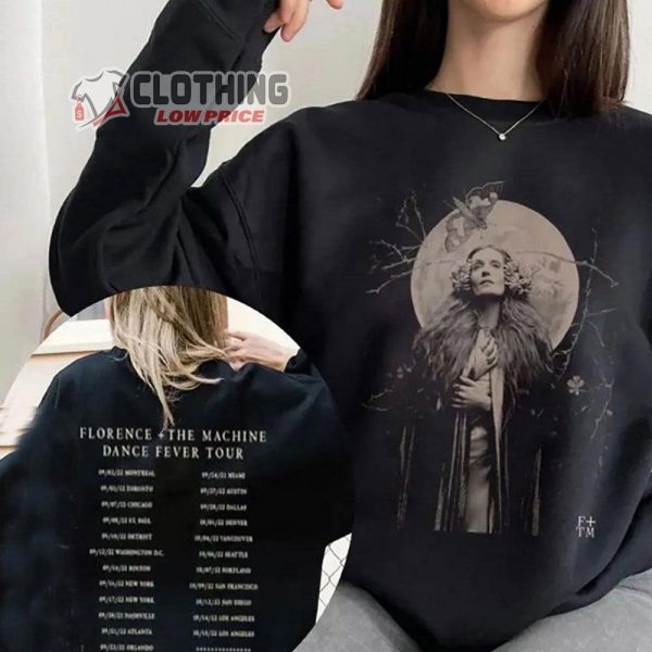 Florence And The Machine Dance Fever Tour Shirt, Gothic Moth Florence And The Machine Tour 2022 Merch