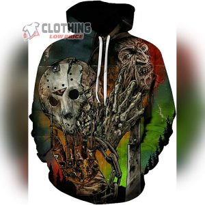 Freddy Krueger Hoodies Horror Movie Halloween Sweatshirt 7 Pullover Jacket Halloween 3D Printing New