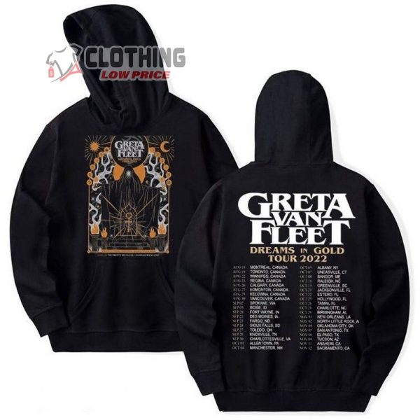 Greta Van Fleet Retro Musical Shirt, Boho Vintage Musician Hoodie Long  Sleeve - Reallgraphics