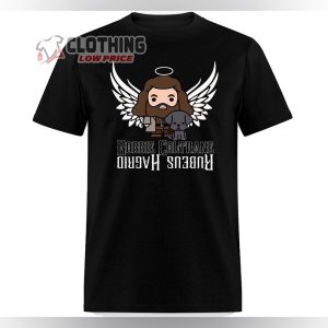 Hagrid And Fang Dog Angle Wings RIP Hoodie Rip Robbie Coltrane Death In Loving Memory 2 T Shirt