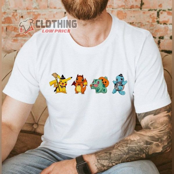 Happy Pokemon Trick Or Trade Shirt, Pikachu Halloween Costume T-Shirt