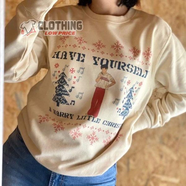 Have Yourself A Harry Little Christmas Sweatshirt Harry Styles Christmas Sweater Merch 1
