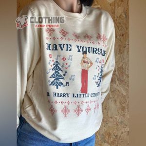 Have Yourself A Harry Little Christmas Sweatshirt Harry Styles Christmas Sweater Merch 2