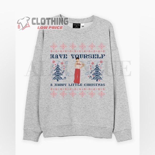 Have Yourself A Harry Little Christmas Sweatshirt, Harry Styles Christmas Sweater Merch