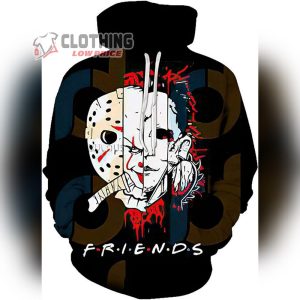 Jason Voorhees Hoodies Halloween Mask Sweatshirt 10 Pullover Jacket Halloween 3D Printing New