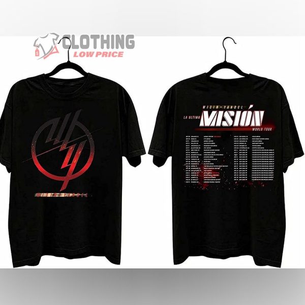 La Ultima Mision World Tour 2022 Wisin y Yandel Merch, Wisin y Yandel New York Boston Toronto T-Shirt