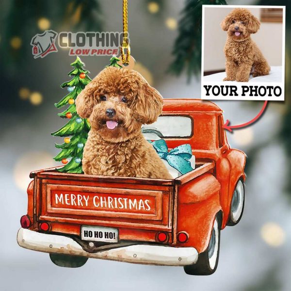 Merry Christmas Ornament Custom Your Dog Off road Ornament