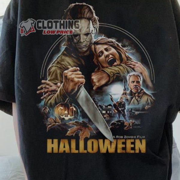 Michael Myers Halloween T-Shirt, Halloween A Rob Zombie Horror Movie Shirt, Halloween Gifts