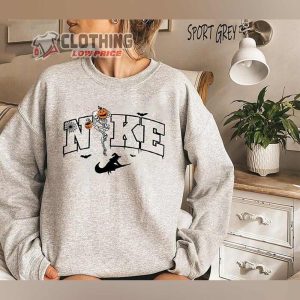 Nike Skeleton Pumpkin and Witches Halloween Costume Shirt Swoosh Skeleton Halloween 4 hoodie