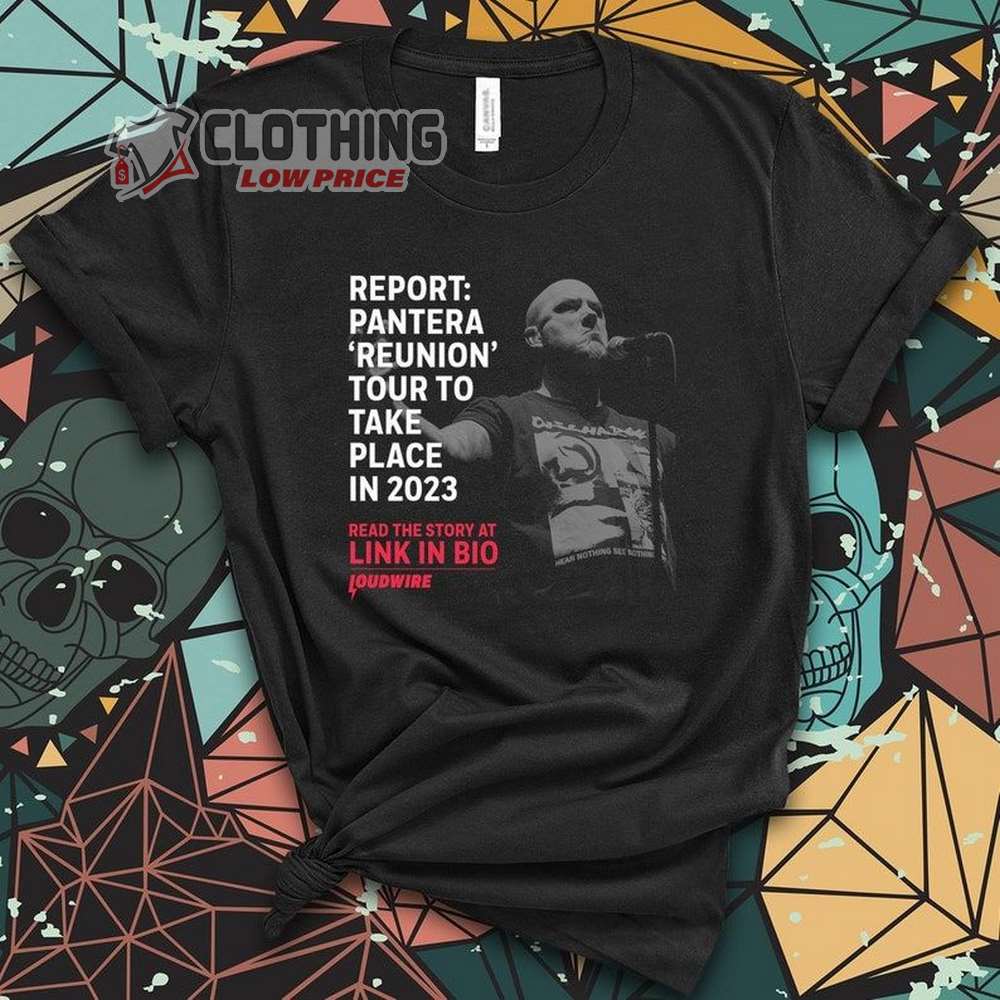 Pantera Reunion Tour 2023 Dates Merch, Pantera Monterrey Metal Fest 2022 T-Shirt