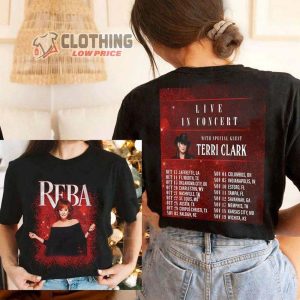 Reba Mcentire Tour Merch 2022 2023 Reba Mcentire Big Sky Season 3 Cast Facelift T Shirt 1