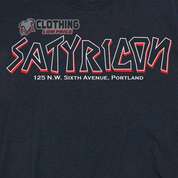 Satyricon 2022 Merch, Satyricon Albums Songs King The Pentagram Burns T-Shirt