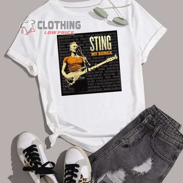 Sting My Songs Merch, My Songs Sting Tour 2022 T-Shirt