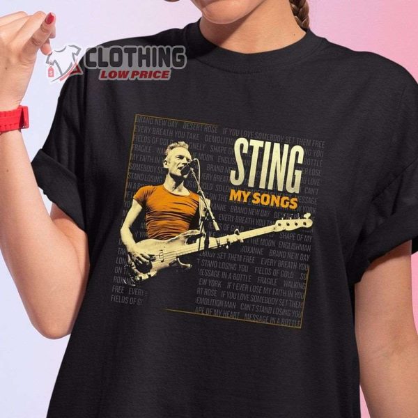 Sting My Songs Merch, My Songs Sting Tour 2022 T-Shirt