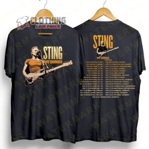 Sting My songs Setlist Merch Sting My Songs Tour 2022 Shirt Sting Concert Tour T Shirt