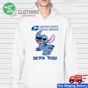 Stitch USPS Costume Scan This Shirt Stitch Costume United States Postal Service T Shirt 2