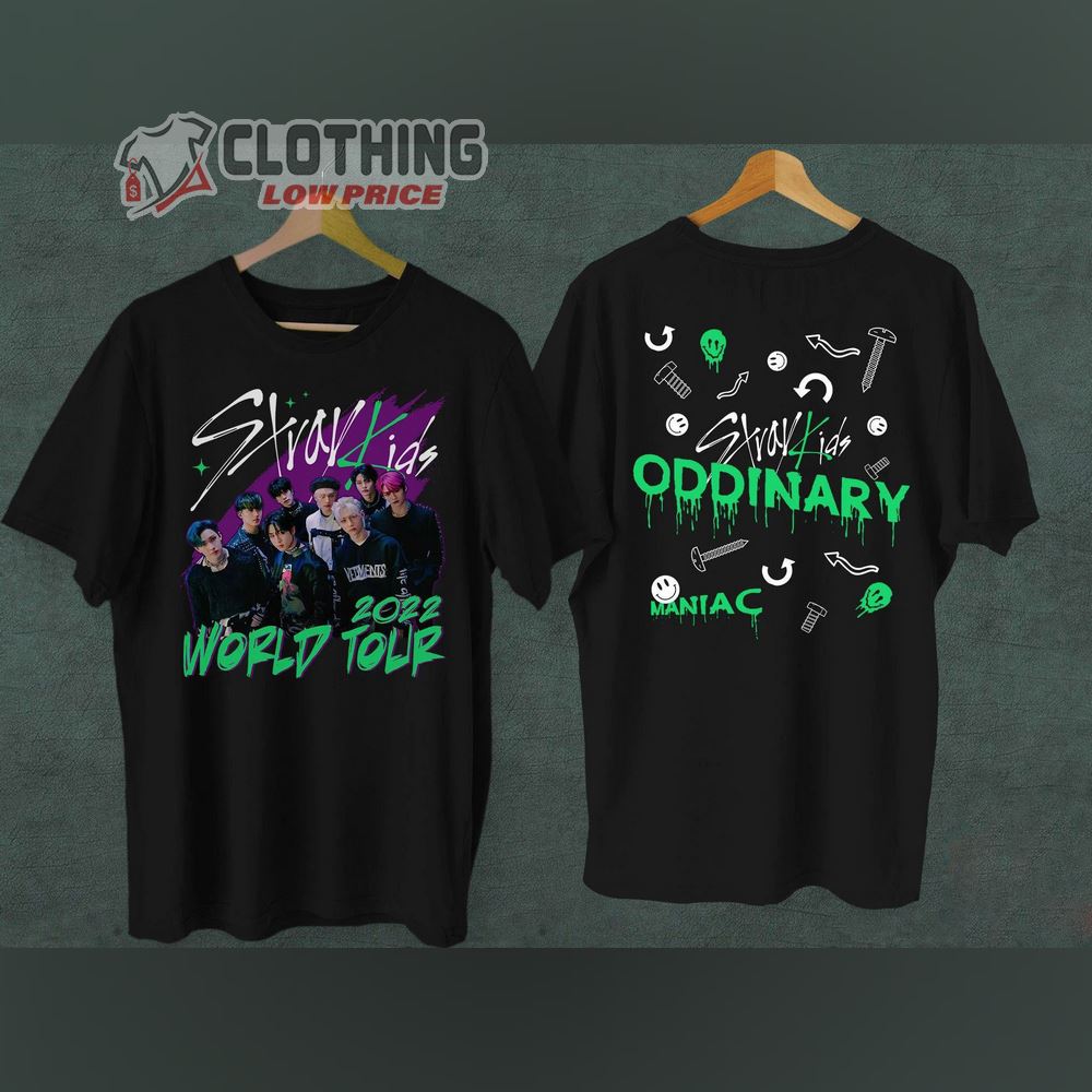 Stray Kids World Tour 2022, Stray Kids Maniac Merch, Stray Kids Ordinary T-Shirt