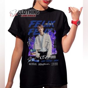 Stray Kids World tour 2022 Merch Stray Kids World Tour Maniac Felix Lee Lee Yong Bok T Shirt
