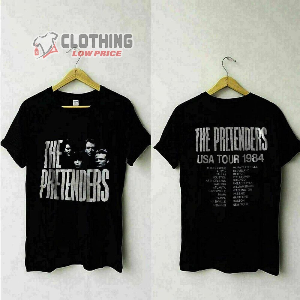 The Pretenders Usa Tour Vintage 1984 Shirt, The Pretenders Tour 2022 Merch